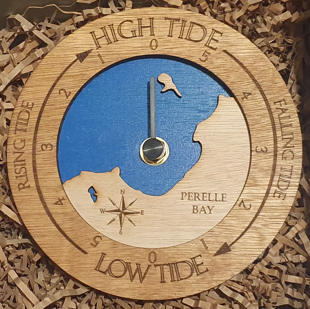 Perelle Bay Tide Clock